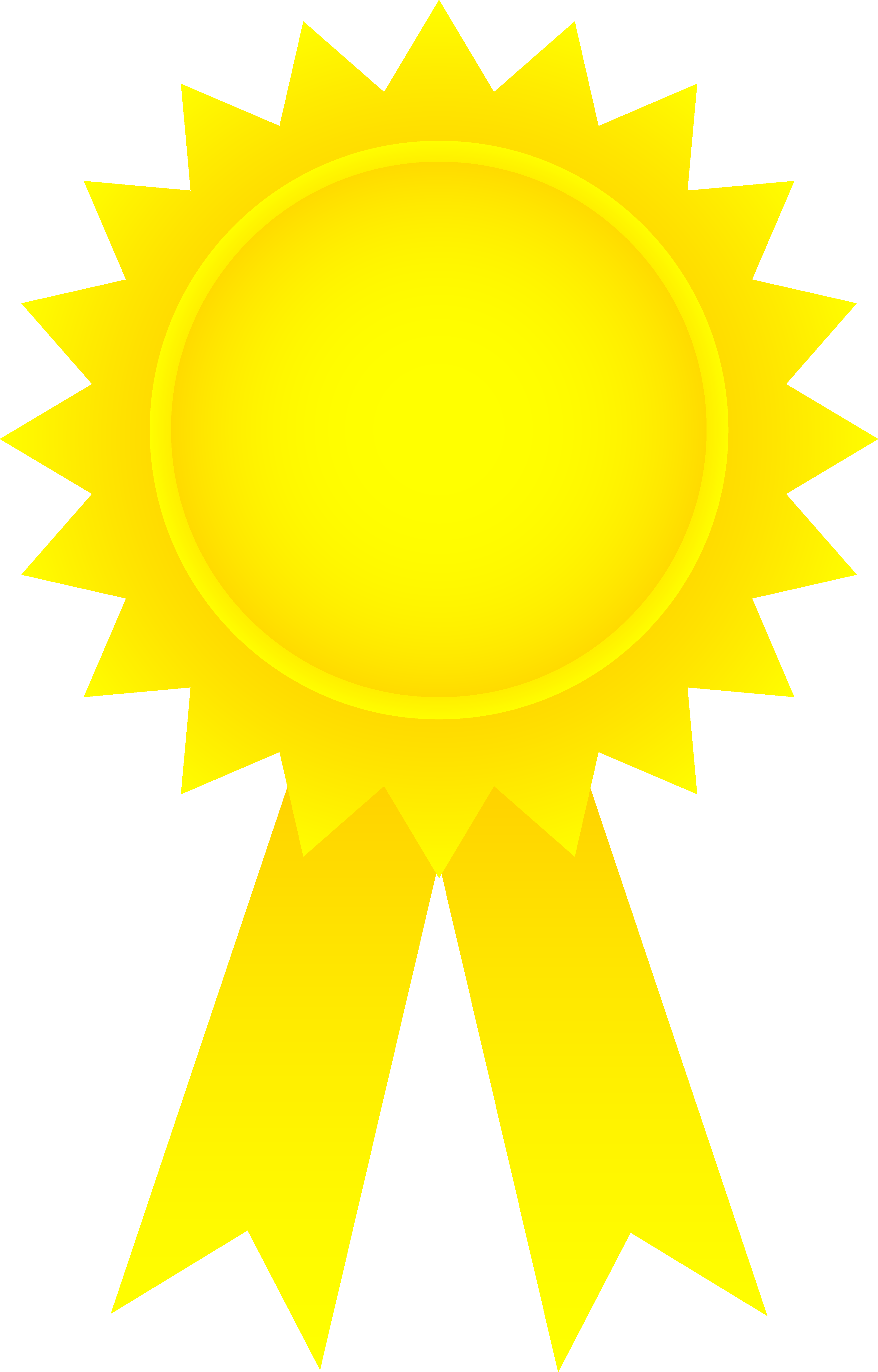 award ribbon gold